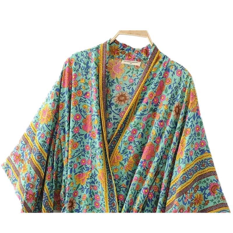 BRIZZA Boho Print Kimono-Kimono-URBANYOO