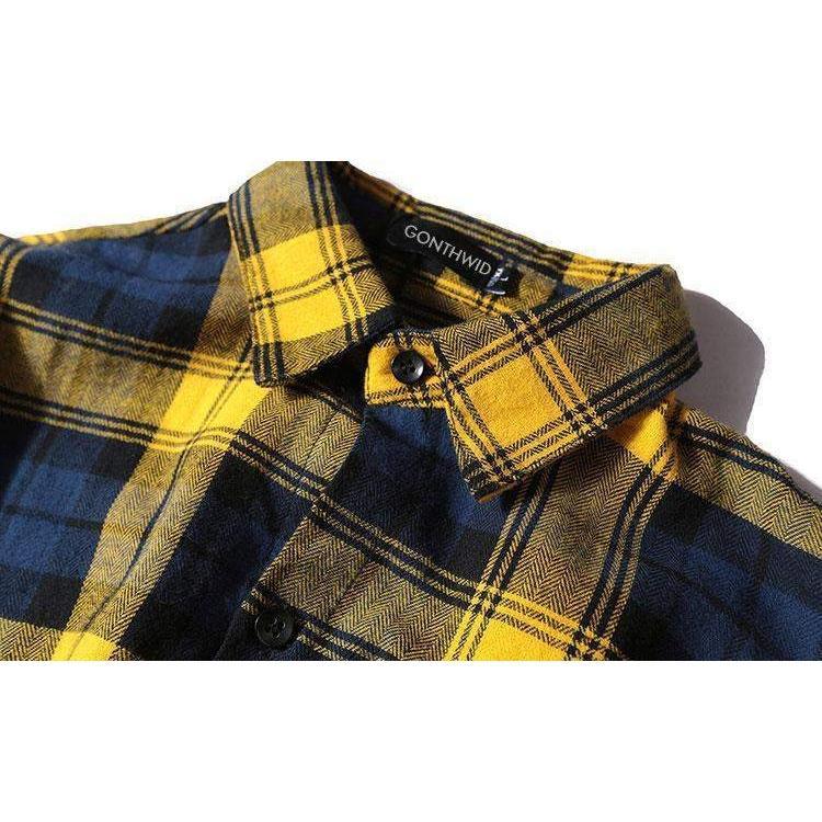 LACED UP Flannel-FLANNEL-URBANYOO