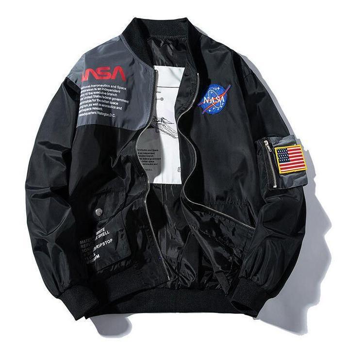 NASA Bomber Jacket-Jackets-URBANYOO