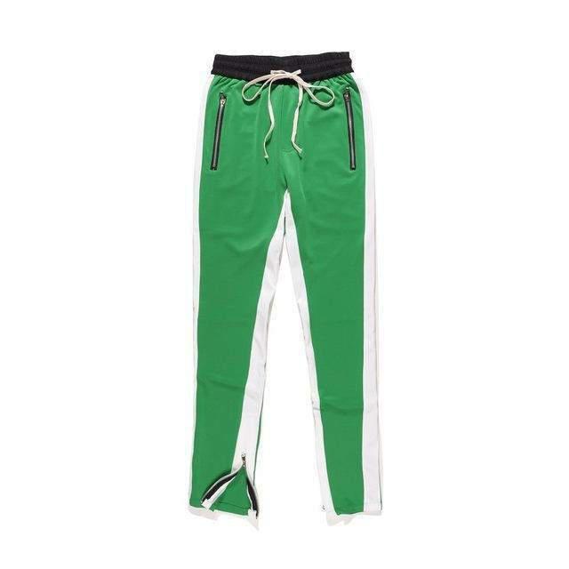 RETRO Joggers Green/White-PANTS-URBANYOO