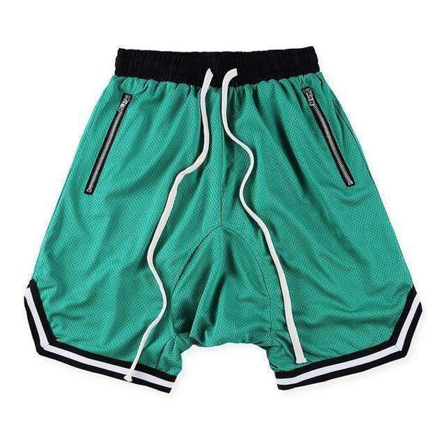 RETRO MESH Shorts Green-SHORT-URBANYOO