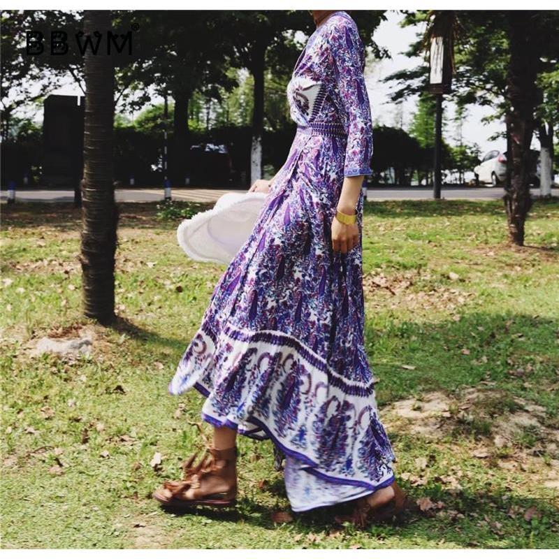 STELLA Vintage Maxi Dress-DRESSES-URBANYOO
